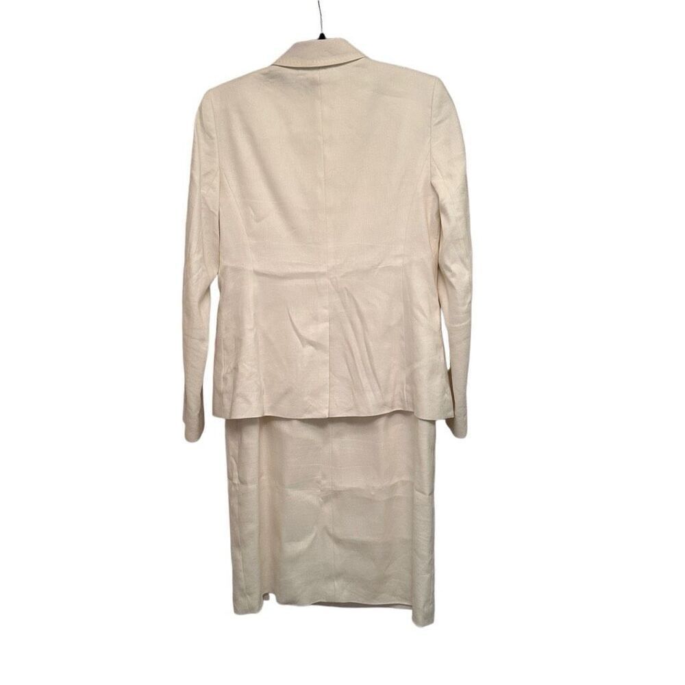 Ann Taylor white linen dress suit- size 4 - Picture 5 of 15